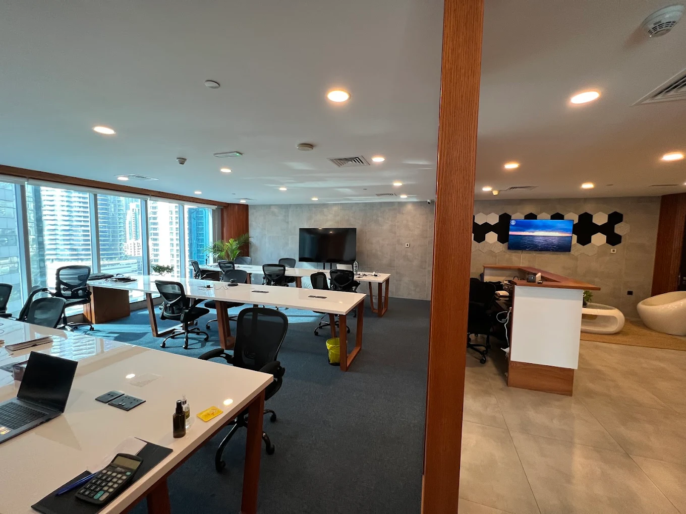 Open-plan workspace